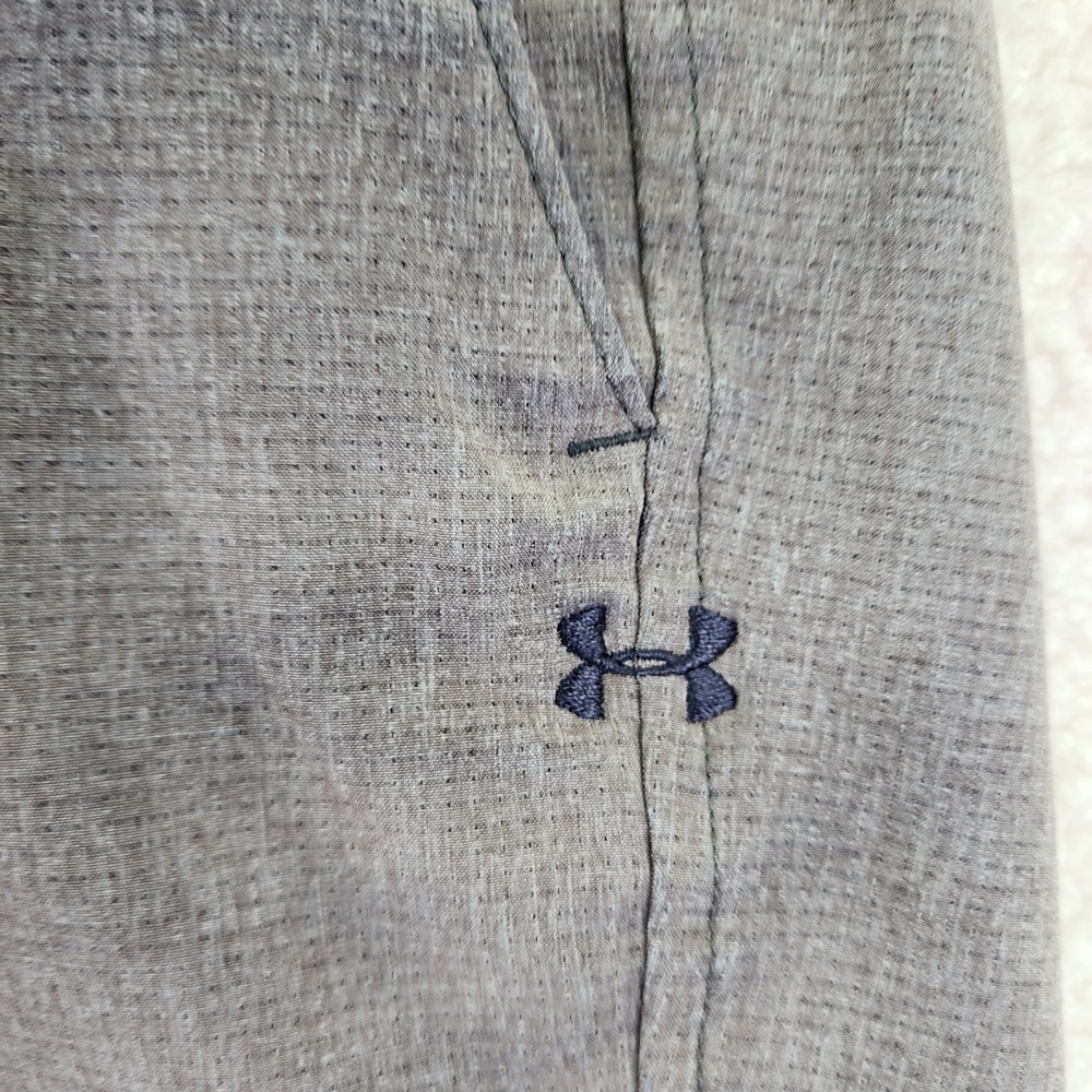 Under Armour HeatGear Mens Sz 38 Golf Shorts Loose Fit Gray Polyester Blend - Picture 3 of 7